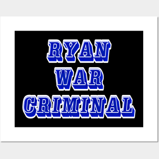 Ryan - War Criminal - Back Posters and Art